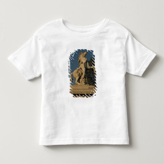 2頭の「泥灰質の馬」のoriginallの1つのレプリカ トドラーTシャツ (正面)