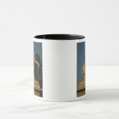 2頭の「泥灰質の馬」のoriginallの1つのレプリカ マグカップ (中央)