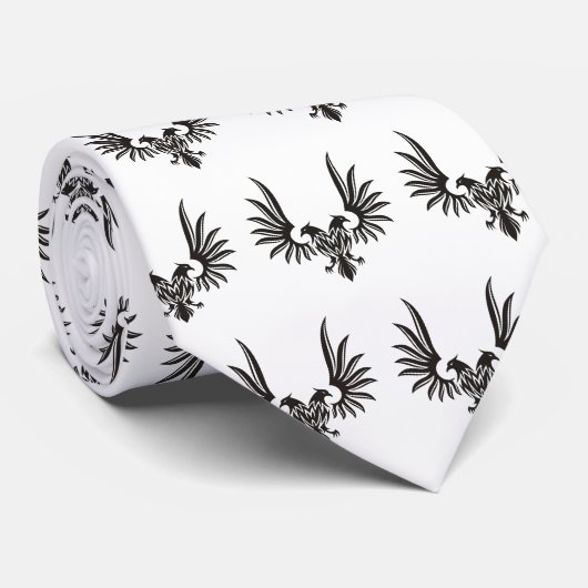 2頭ネックタイ付き鷲 ネクタイ (ロール)