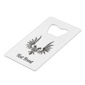 2頭付きイーグルのクレジットカードボトルオープナー クレジットカード栓抜き (正面アングル)