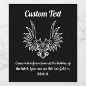 2頭付きイーグル ワインラベル (シングルラベル)