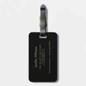 2頭絵画の馬。                       ラゲッジタグ (裏面縦)