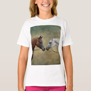 2頭絵画の馬。 Tシャツ