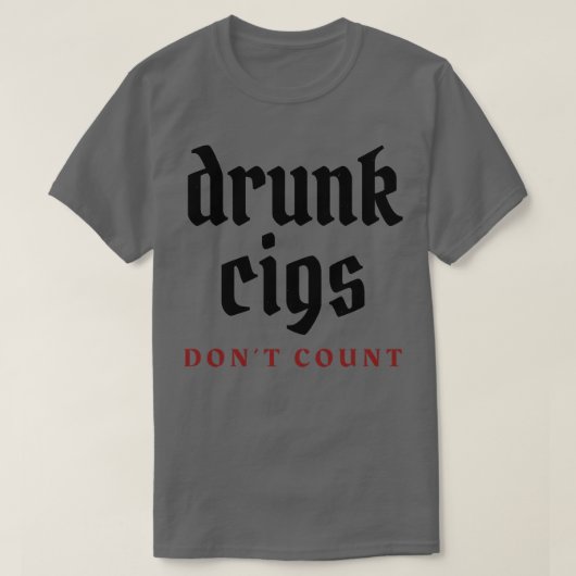 2飲を数えない Tシャツ (デザイン正面)