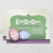 2飾卵-イースターデーディナー招待状 招待状 (正面/裏面)