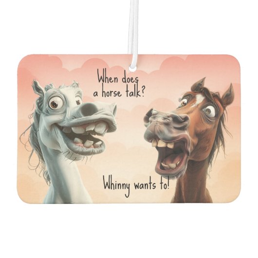 2馬予測できなのジョーク黒ピンク カーエアーフレッシュナー (裏面)