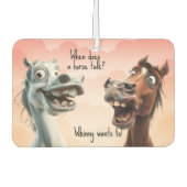 2馬予測できなのジョーク黒ピンク カーエアーフレッシュナー (正面)