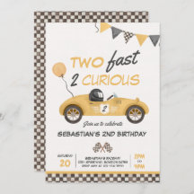 2高速イエローレースカー2nd誕生日パーティー