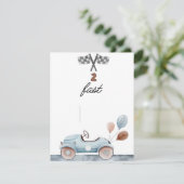 2高速キッズレースカーの誕生日の招待状 シーズンカード (スタンド正面)