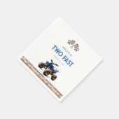 2高速クワッドバイク誕生日 スタンダードカクテルナプキン (角)