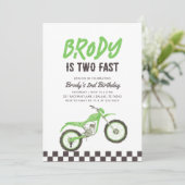 2高速グリーンダートバイクボーイ2nd誕生日 招待状 (スタンド正面)