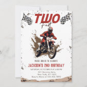 2高速ダートバイクアドベンチャー2nd誕生日パーティー 招待状 (正面)