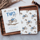 2高速ダートバイク誕生日招待状 招待状