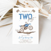 2高速ダートバイク誕生日招待状 招待状