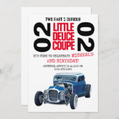 2高速デューセクーペカー2nd誕生日の招待状 招待状 (正面/裏面)