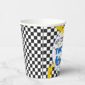 2高速バースデーパーティーブルーレースカー2nd誕生日 紙コップ (右)