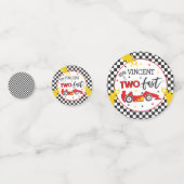 2高速バースデーパーティー赤いレースカー2nd誕生日 コンフェッティ (正面)