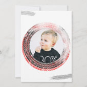 2高速バースデーパーティー赤いレースカー2nd誕生日 招待状 (裏面)