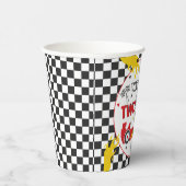 2高速バースデーパーティー赤いレースカー2nd誕生日 紙コップ (右)