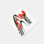 2高速パーティーレースカー2nd誕生日パーティー スタンダードカクテルナプキン (角)