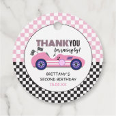 2高速ピンクレースカー第2誕生日 フェイバータグ (裏面)