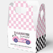 2高速ピンクレースカー第2誕生日 フェイバーボックス (見開き)