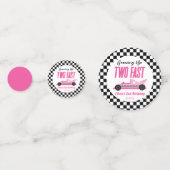 2高速ピンクレースカー2nd誕生日パーティー コンフェッティ (正面)