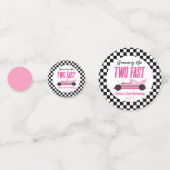 2高速ピンクレースカー2nd誕生日パーティー コンフェッティ (裏面)