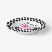 2高速ピンクレースカー2nd誕生日パーティー ペーパーボウル (傾斜あり)