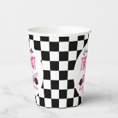 2高速ピンクレースカー2nd誕生日パーティー 紙コップ (左)