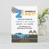 2高速ブルーレースカーボーイ2nd誕生日パーティー 招待状 (スタンド正面)