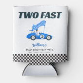 2高速ブルーレースカー第2誕生日クーラーボックス 缶クーラー (正面)