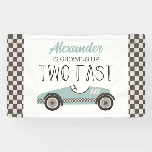 2高速ブルーレースカー2ndバースデーバナー 横断幕 (横)