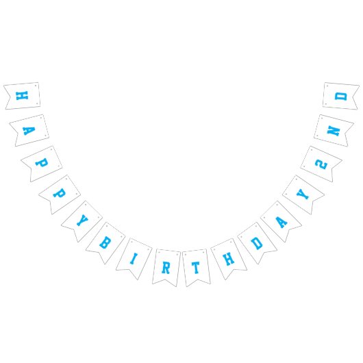 2高速ブルーレースカー2nd誕生日パーティー バンティングフラッグ (全)