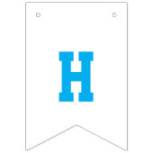 2高速ブルーレースカー2nd誕生日パーティー バンティングフラッグ (第1の旗)