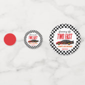 2高速レッドフレームレースカー2nd誕生日パーティー コンフェッティ (正面)