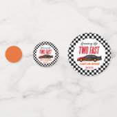 2高速レッドフレームレースカー2nd誕生日パーティー コンフェッティ (裏面)