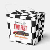 2高速レッドフレームレースカー2nd誕生日パーティー フェイバーボックス (裏面サイド)