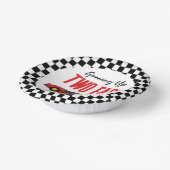 2高速レッドフレームレースカー2nd誕生日パーティー ペーパーボウル (傾斜あり)