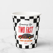 2高速レッドフレームレースカー2nd誕生日パーティー 紙コップ (正面)