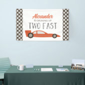 2高速レッドレースカー2ndバースデーバナー 横断幕 (トレードショー)