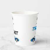 2高速ヴィンテージブルーレースカーボーイ2nd誕生日 紙コップ (左)