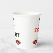 2高速ヴィンテージレッドレースカーボーイ2nd誕生日 紙コップ (右)