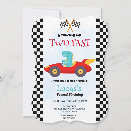 2高速恐竜レースカー2nd誕生日パーティー (正面)