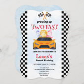 2高速恐竜レースカー2nd誕生日パーティー (正面/裏面)