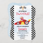 2高速恐竜レースカー2nd誕生日パーティー (正面/裏面)