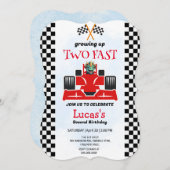 2高速恐竜レースカー2nd誕生日パーティー (正面/裏面)