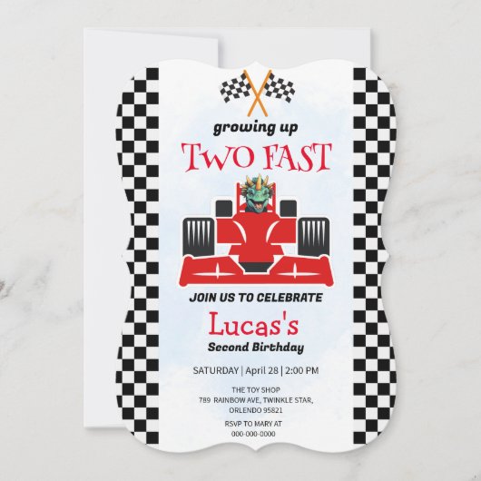 2高速恐竜レースカー2nd誕生日パーティー (正面)