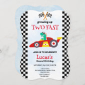 2高速恐竜レースカー2nd誕生日パーティー (正面/裏面)