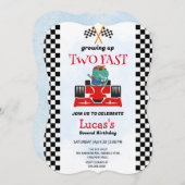 2高速恐竜レースカー2nd誕生日パーティー (正面/裏面)